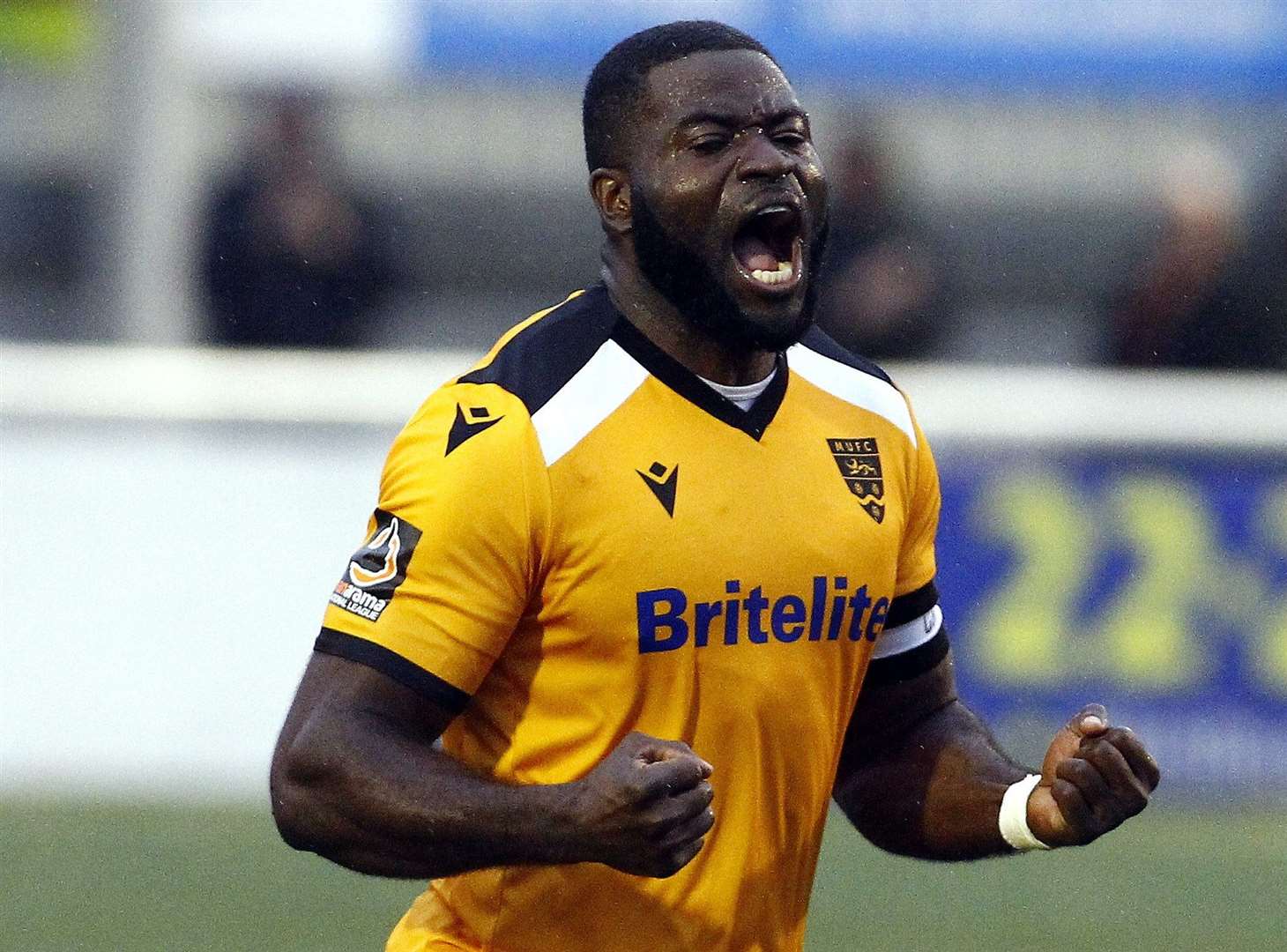 George Elokobi was a popular figure among the Maidstone squad. Picture: Sean Aidan