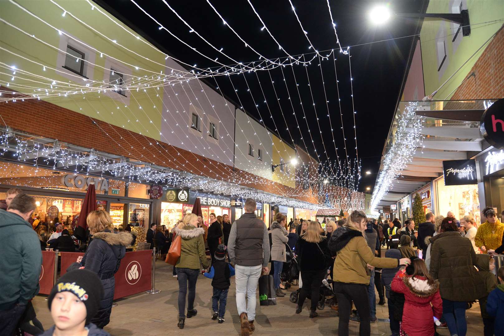 Last year's switch-on in Fremlin Walk