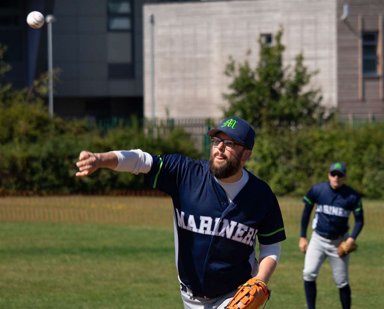 Kent Mariners Baseball Club - Kieron Ives pitching