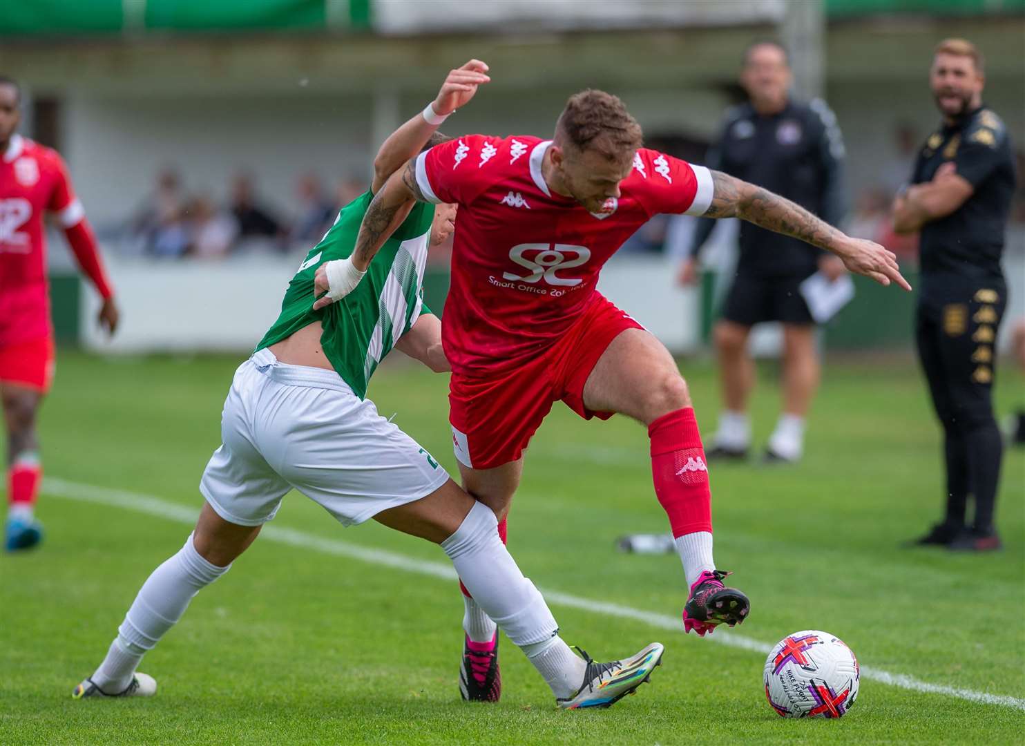 Matt Parsons scored Faversham’s winner in the FA Cup. Picture: Ian Scammell