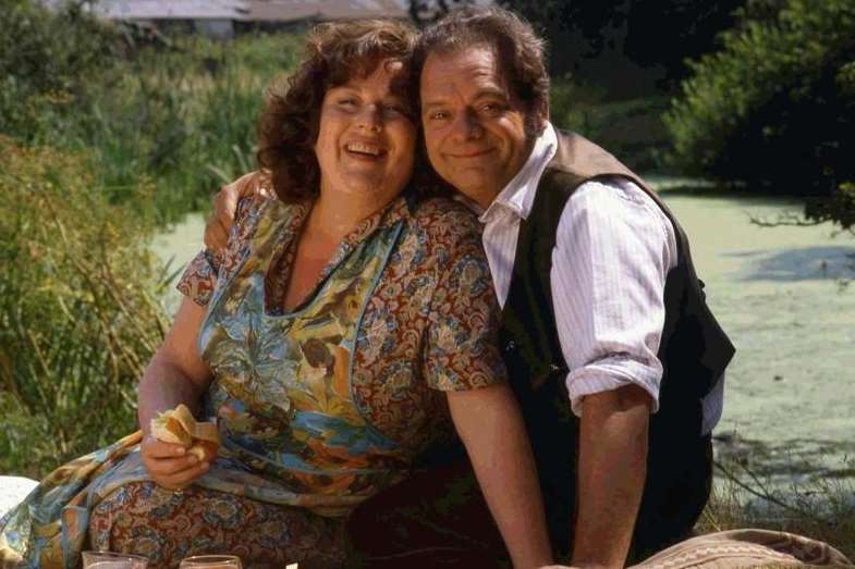 Pam Ferris and David Jason as the Larkins in The Darling Buds of May TV series. Picture: ITV