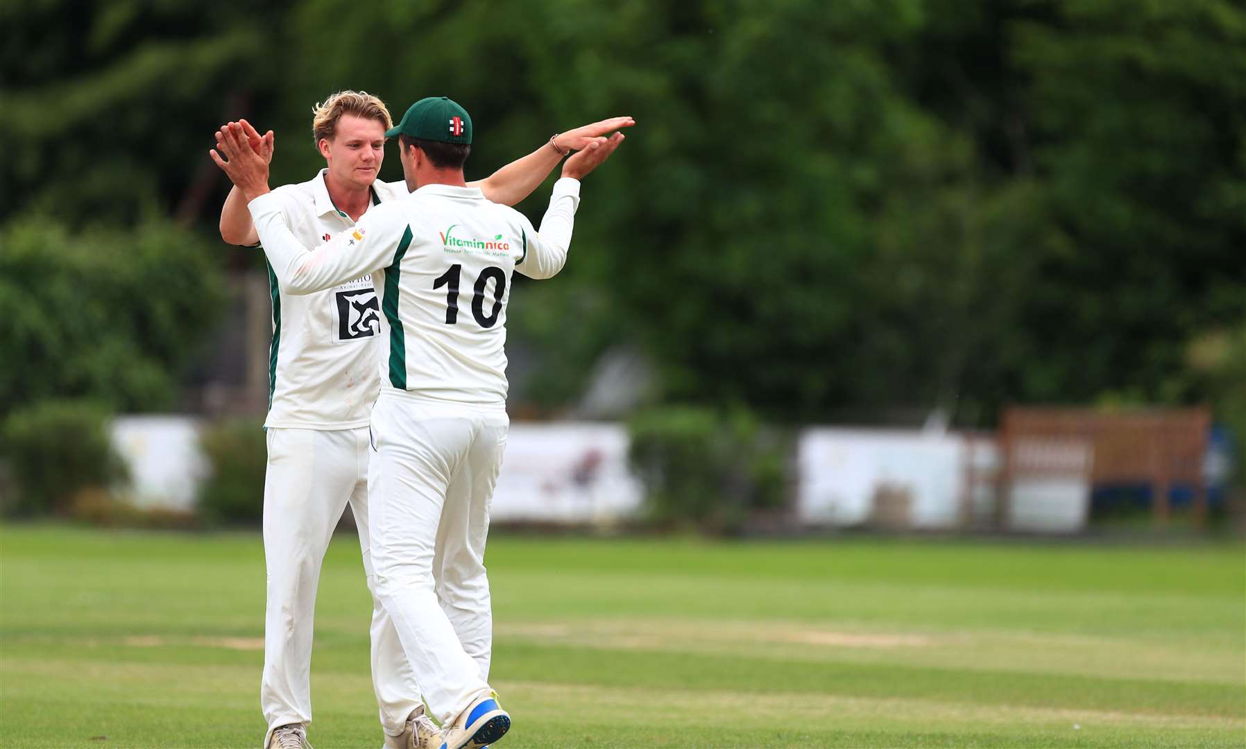 Lordswood’s Joe Gordon celebrates taking a wicket, finishing with 4-43. Picture: Gary Restall