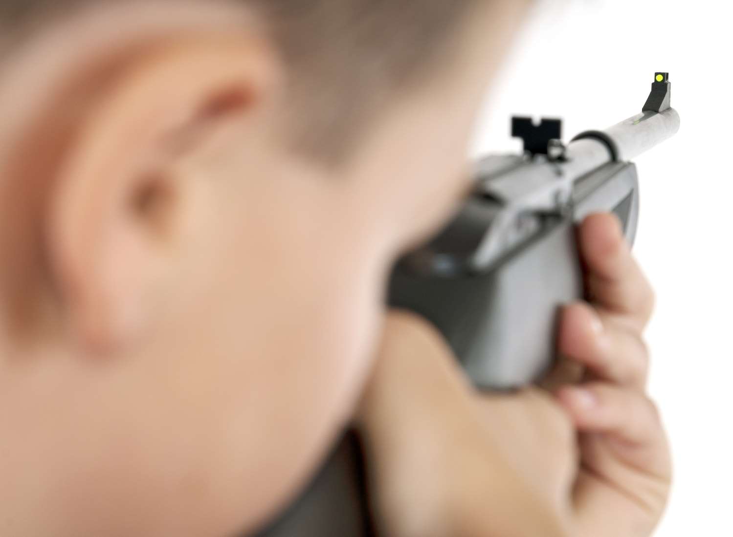 The window was reportedly damaged with an air pellet. Stock picture