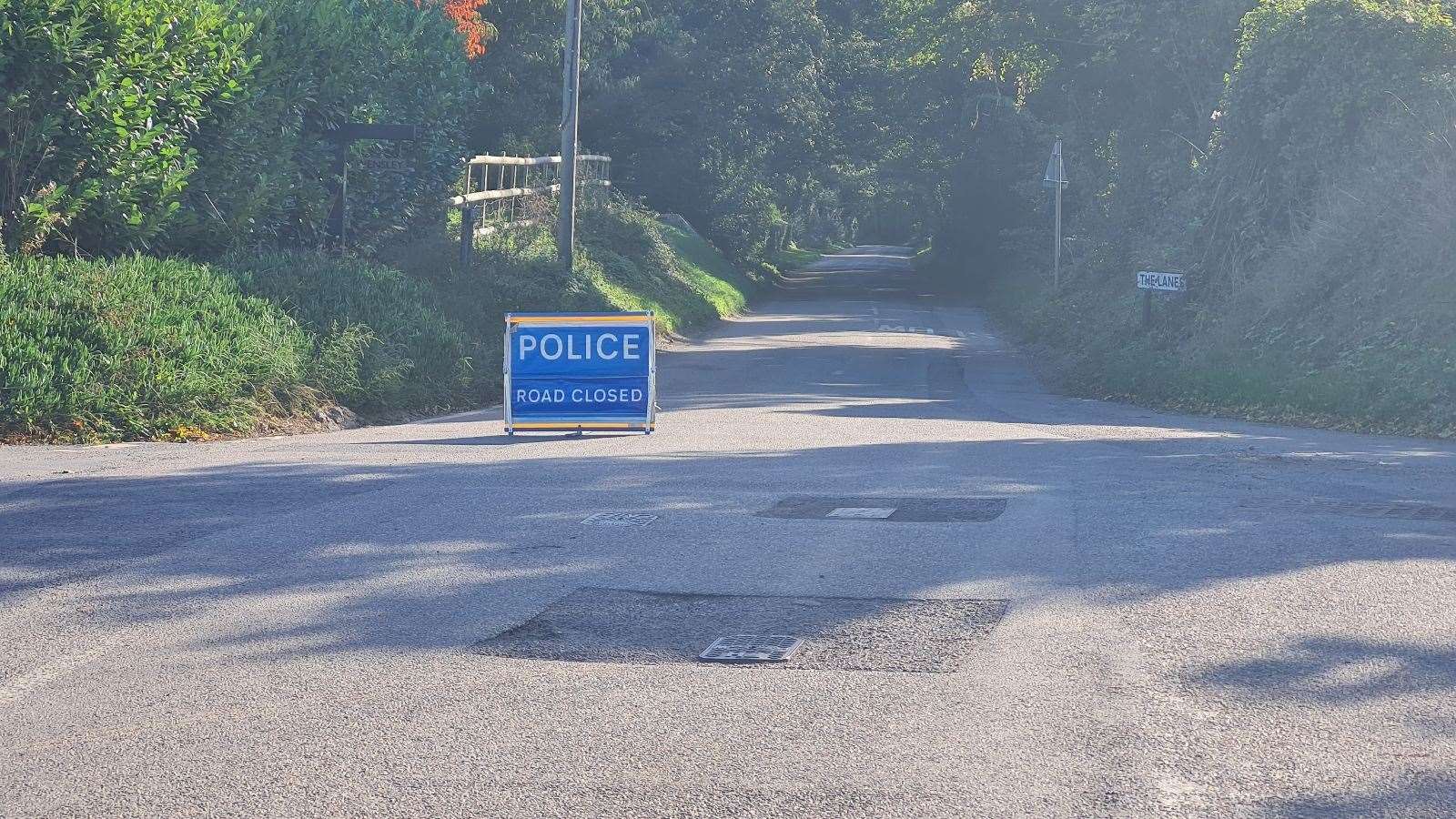 Police closed The Lanes and Grinsell Hill in Minster