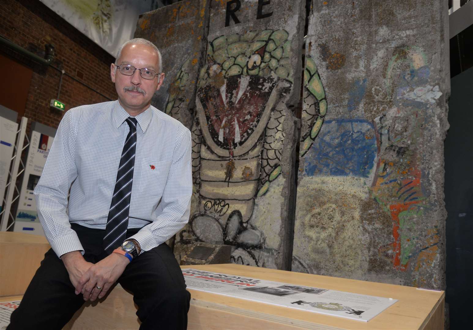 Former Sapper Jason Farnell at the Royal Engineers Museum. Picture: Chris Davey