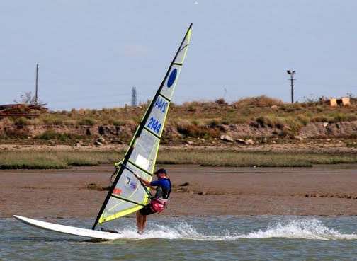 Sail board record holder the late David Clay. Picture: Peter Fisher