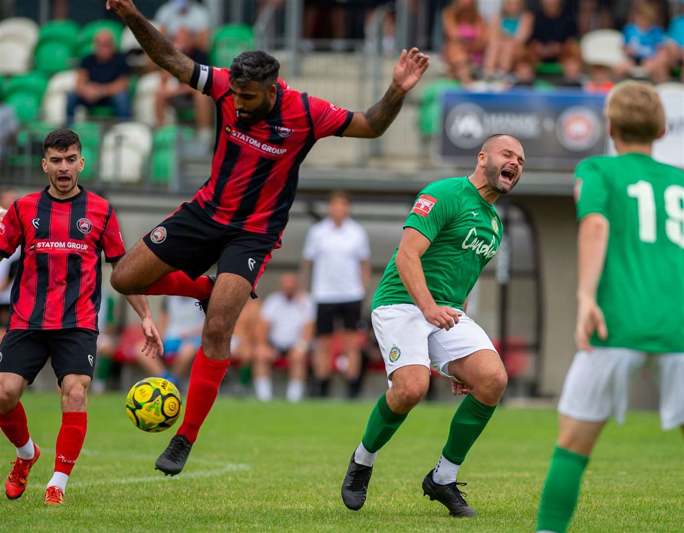 Ashford striker Gary Lockyer in action at Erith. Picture: Ian Scammell