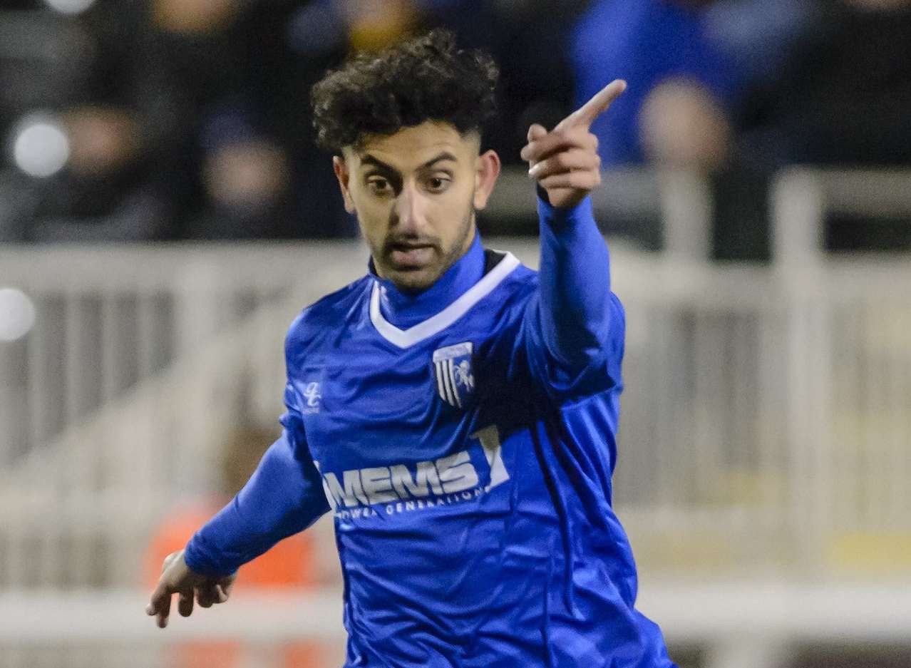 Navid Nasseri in action against Maidstone United. Picture: Andy Payton