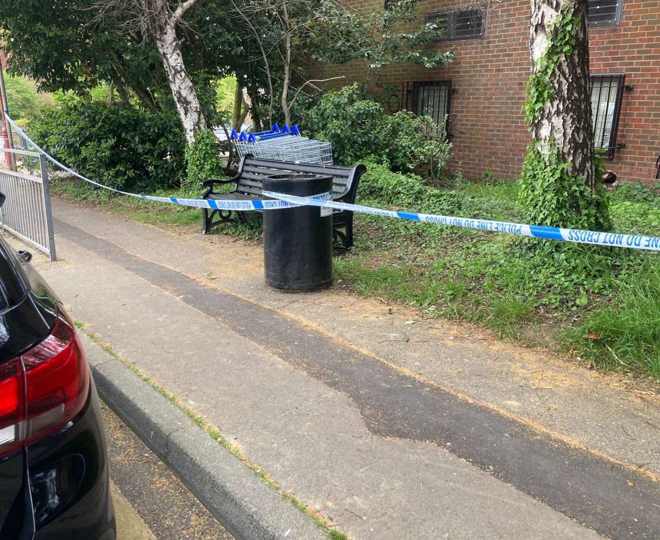 Sniffer dogs and officers have been called to Rainham