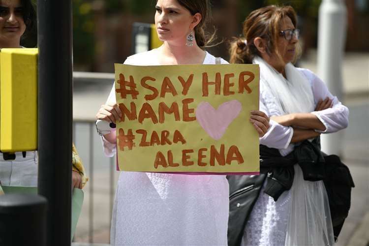 Hundreds turned out to a vigil for Zara Aleena in Ilford. Picture: Beresford Hodge/PA