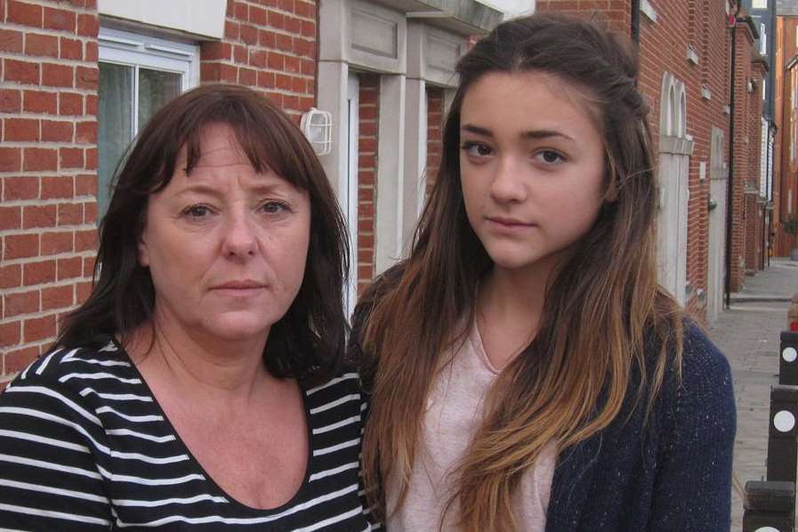 Tina Ullah and daughter Tamina, 14, whose home has been plagued by rats