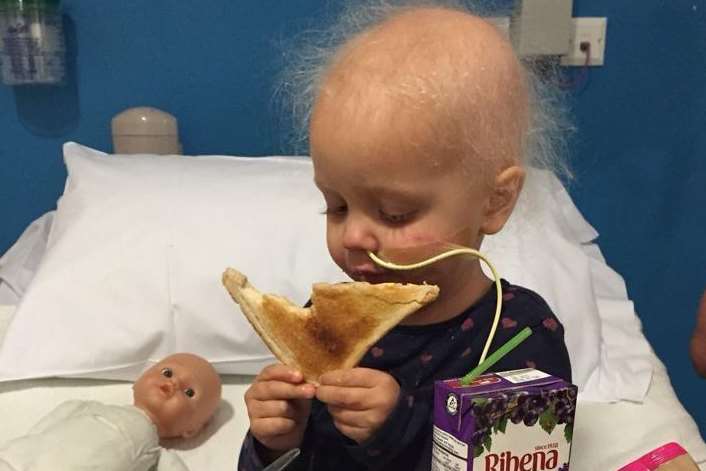 Ruby is facing two years of chemotherapy and treatment at London's Royal Marsden Hospital.