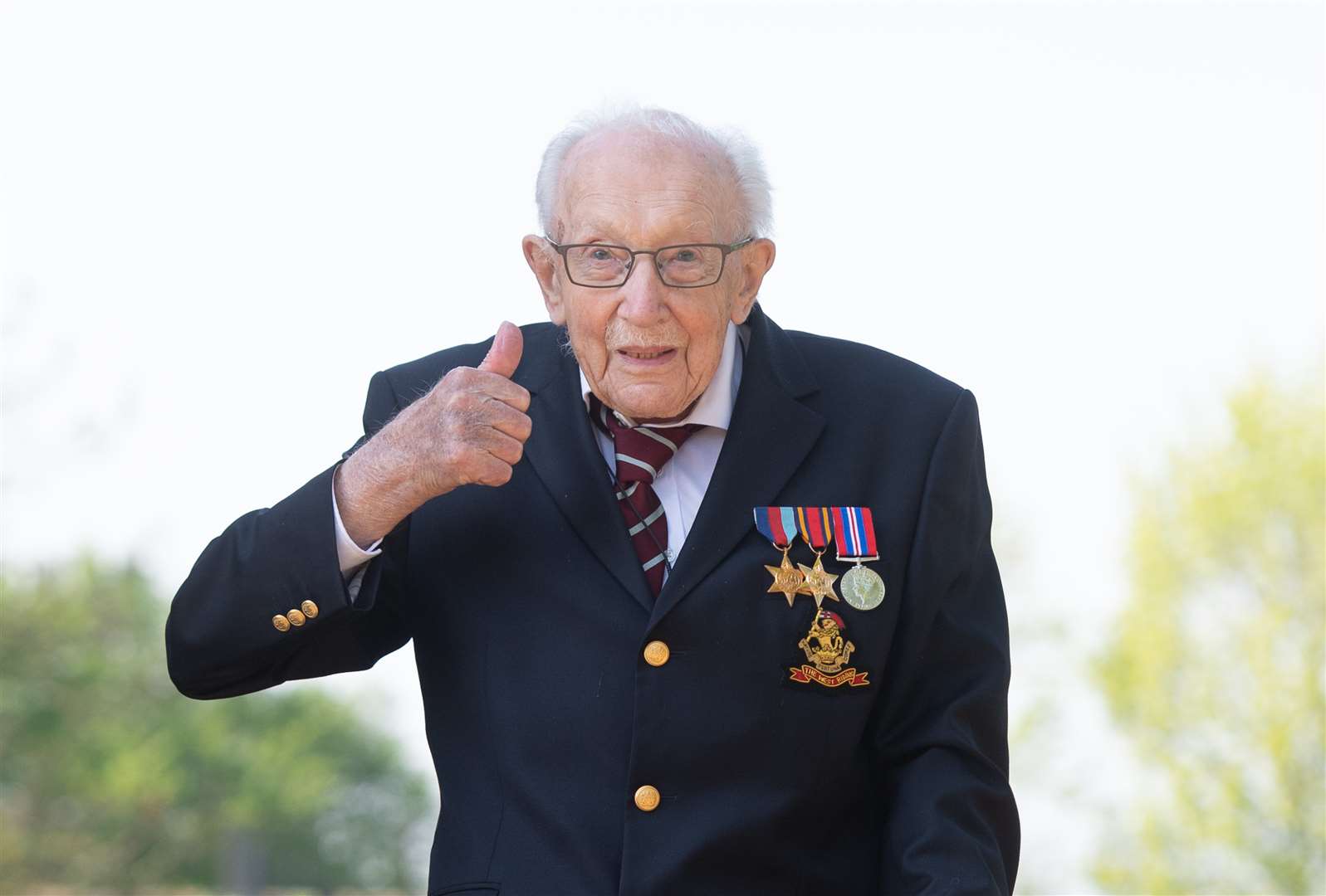 The 99-year-old war veteran Captain Tom Moore has raised over £25 million for the NHS (Joe Giddens/PA)