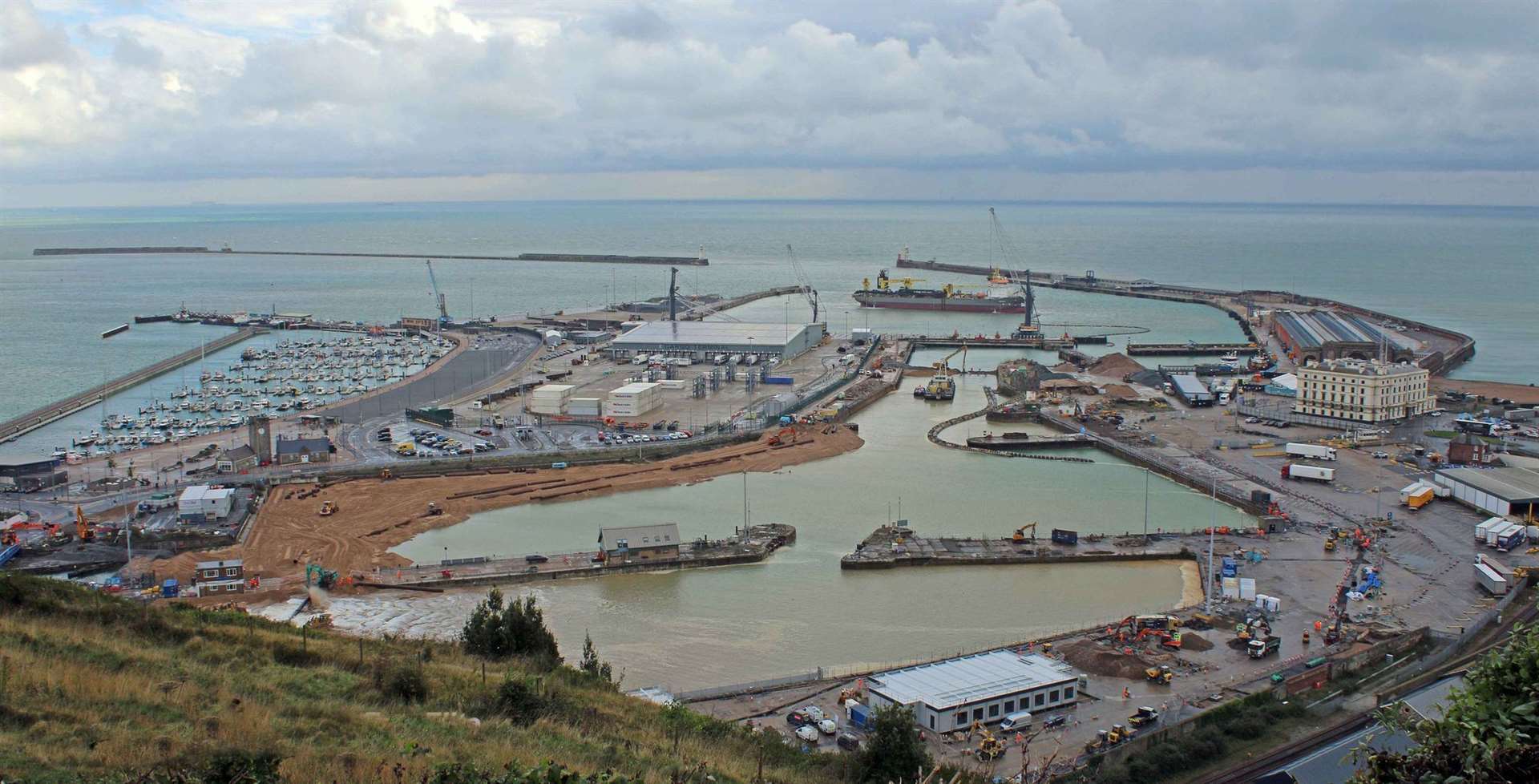 A panoramic view of Dover’s Western Docks. Picture: Dover Strait Shipping - Foto Flite