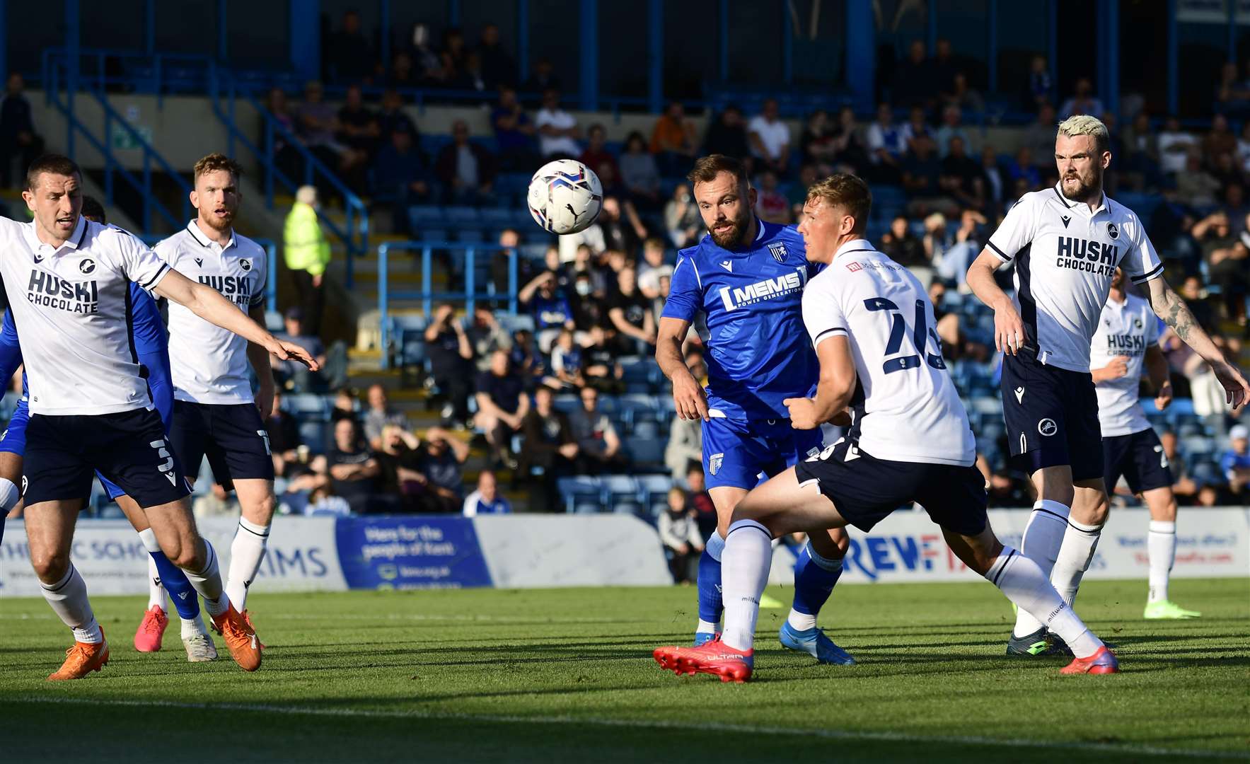 Summer signing Danny Lloyd in action for Gills against Millwall. Picture: Barry Goodwin (49648772)