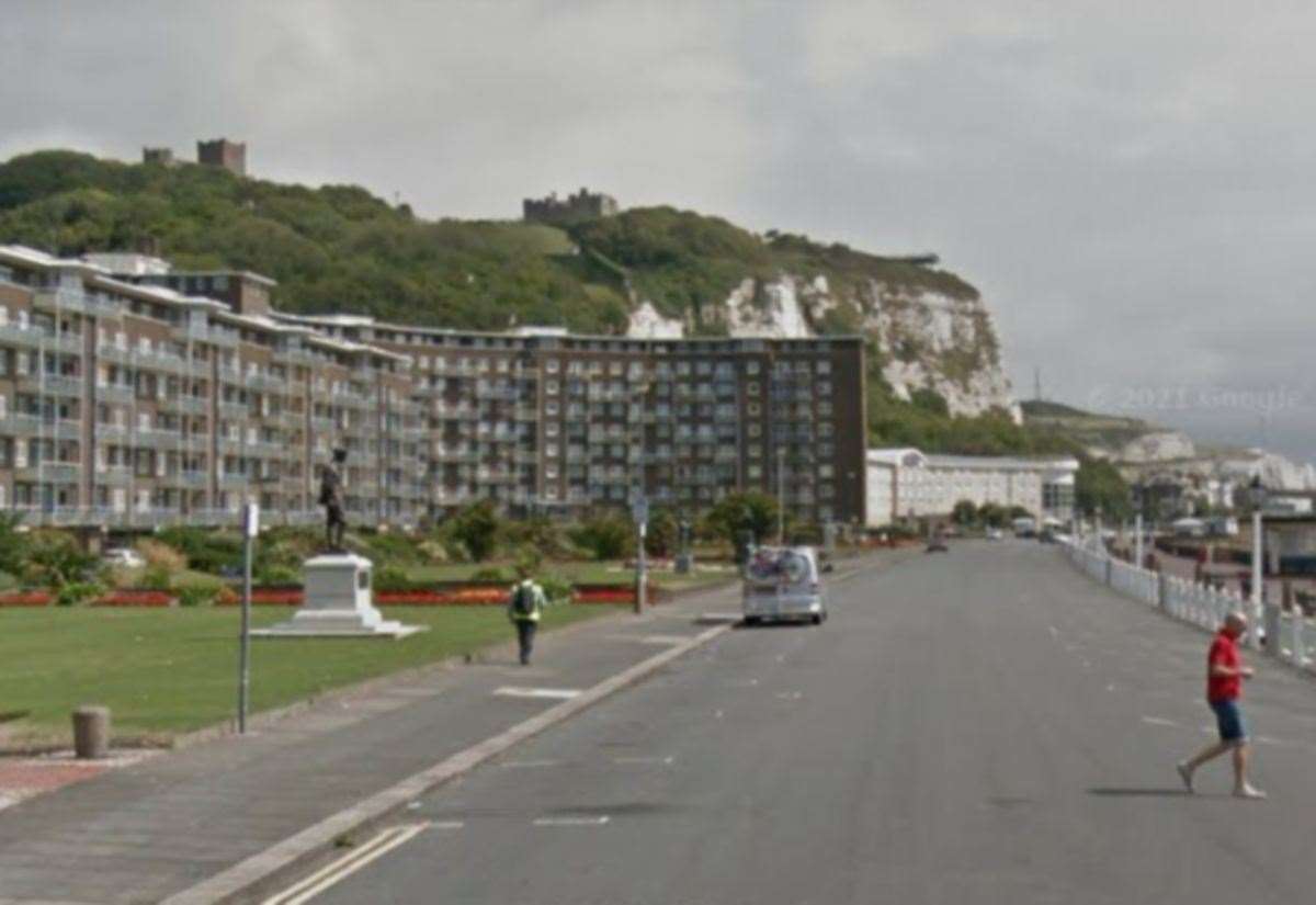 A man has been taken to hospital after a reported robbery in Marine Parade, Dover. Picture: Google