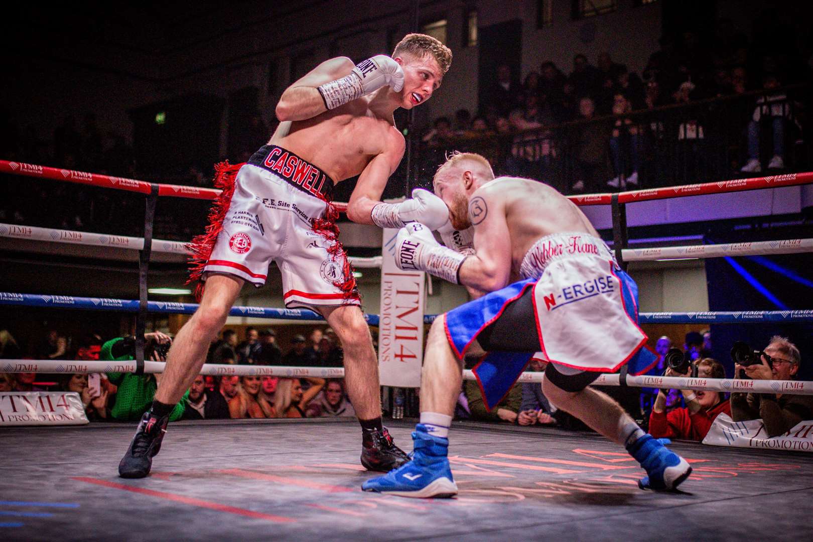 Robert Caswell lost his unbeaten record against Michael Webber-Kane Picture: Max English