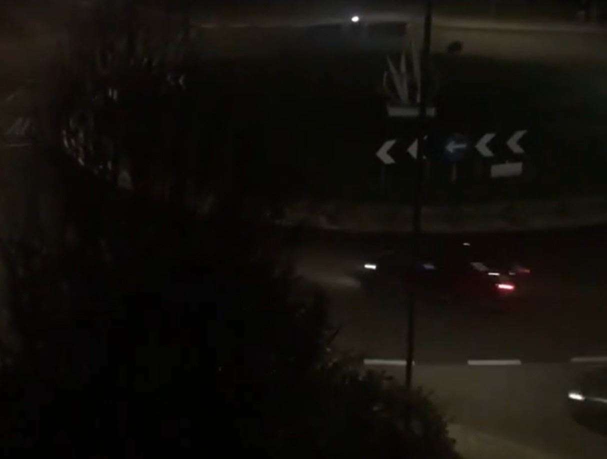 Boy racers speeding along Crossways Boulevard. Photo: Charlotte Butcher