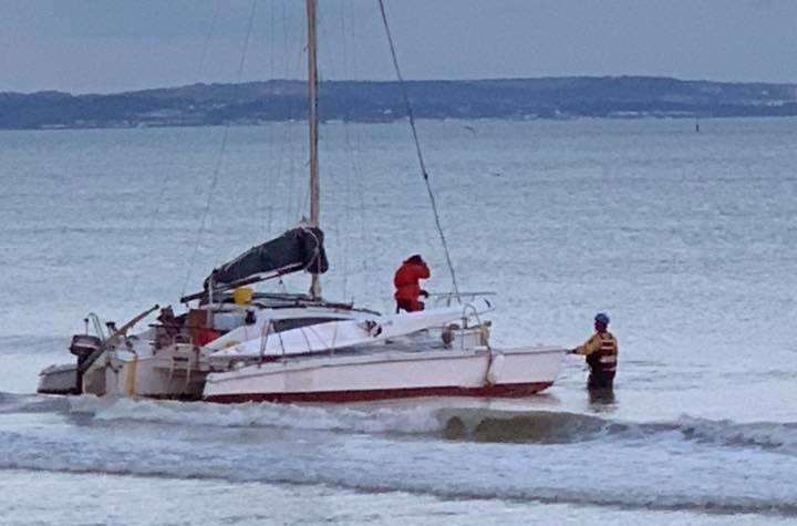 The rescue off of Littlestone. Picture: Dungeness Coastguard