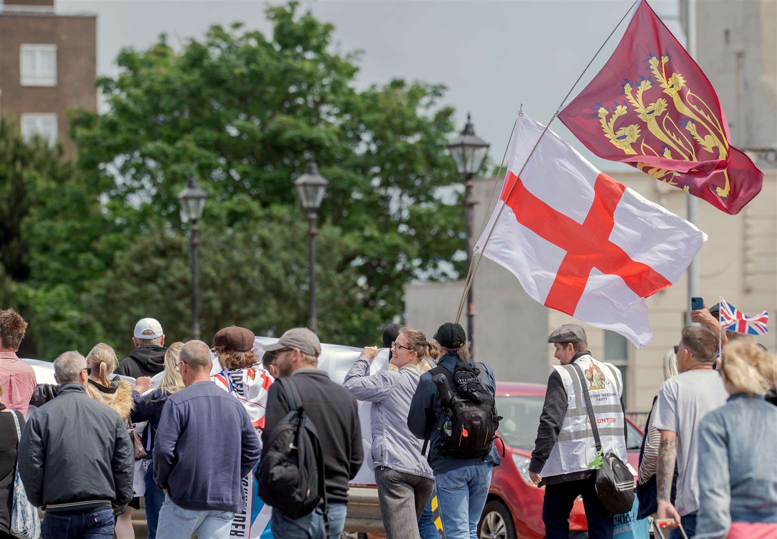 The group gathered earlier today. Picture: Stuart Brockman