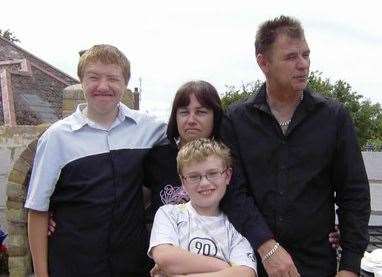 Susan Walton with her husband Jeremy and sons Jeremy and Nathan