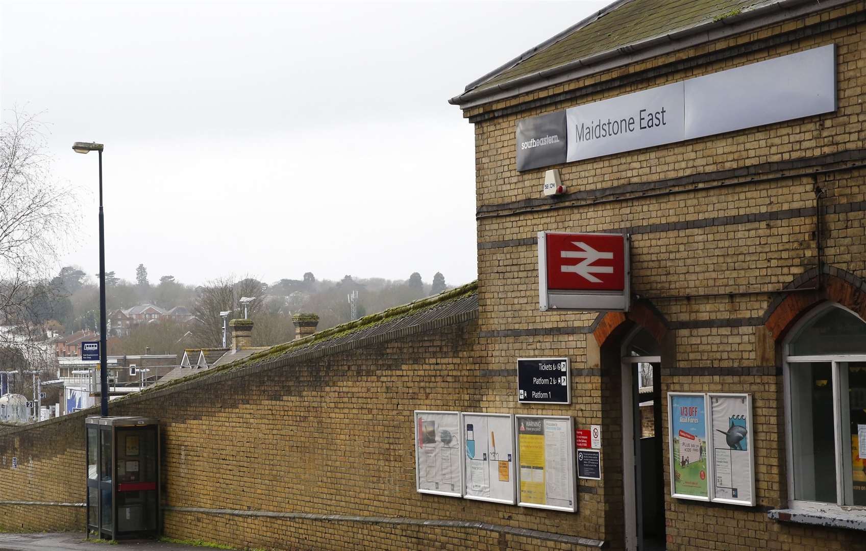 The assault happened on a footpath between Maidstone East train station and St Peter's Street Picture: Martin Apps