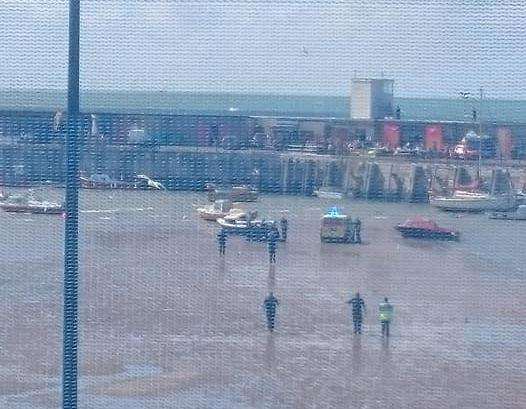 Ambulances were seen on the sand. Picture: Shannon Owen. (3318446)