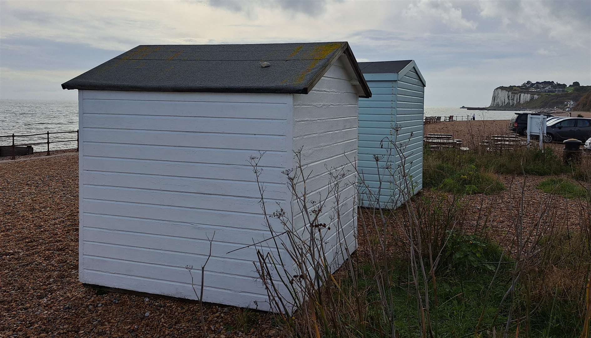 Twenty-three beach huts are already in place at Kingsdown