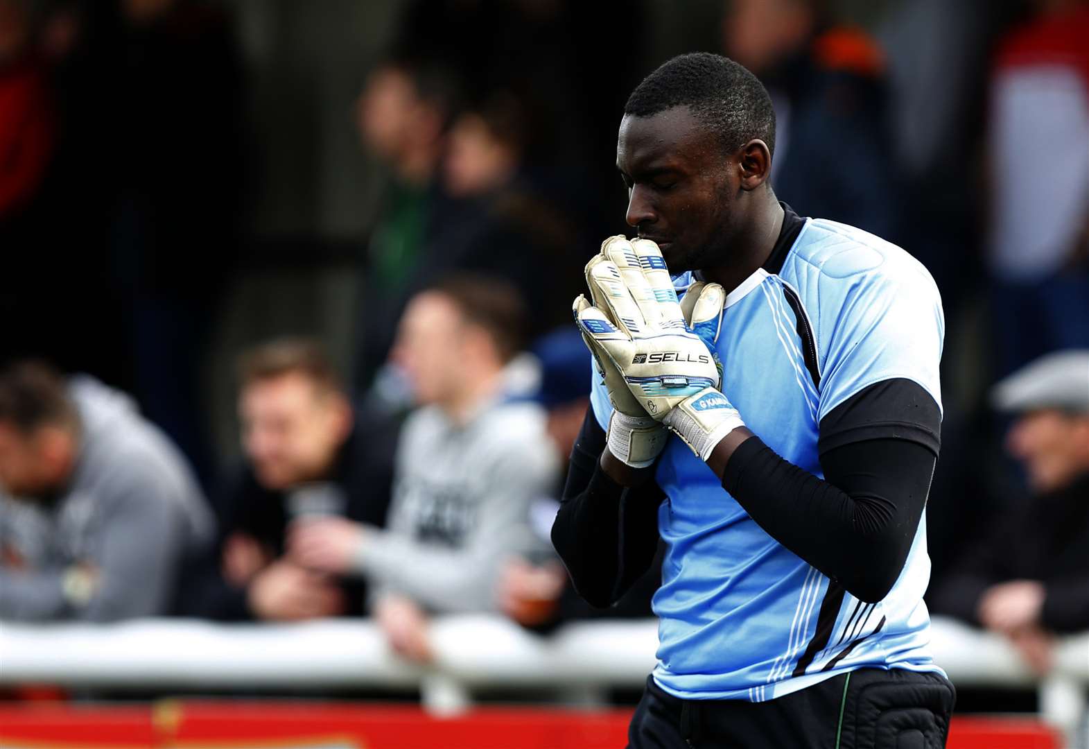 Ashford goalkeeper George Kamurasi Picture: Andy Jones