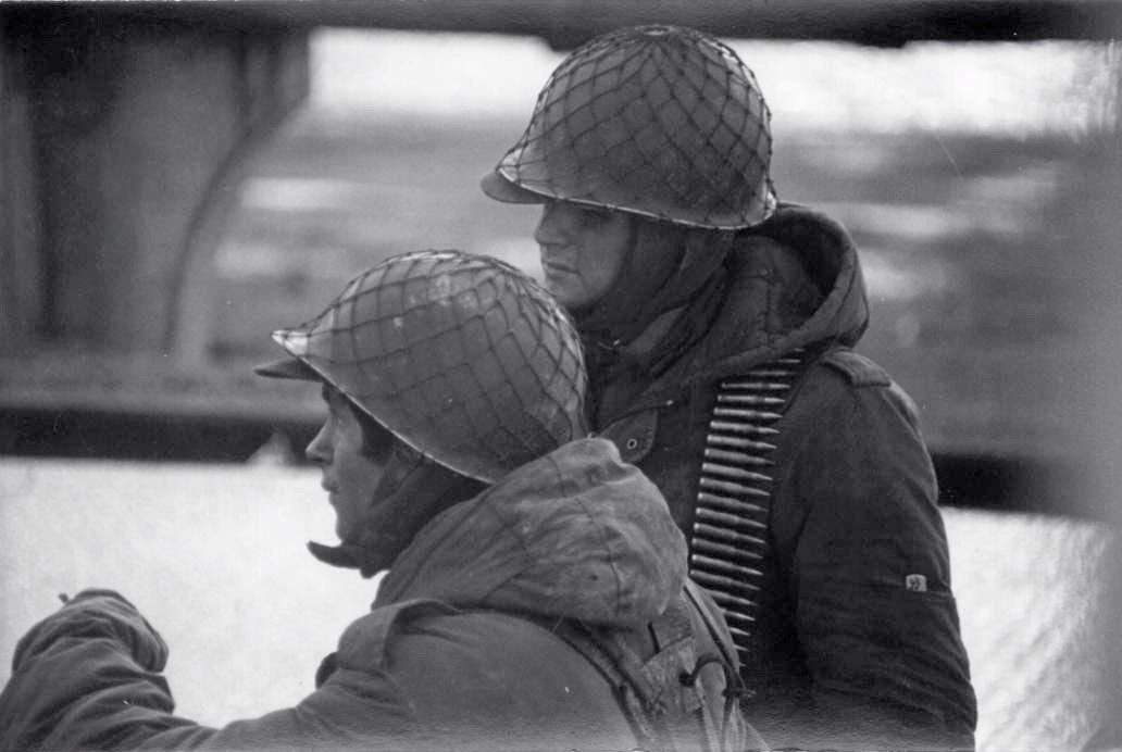 Argentine conscript soldiers in Stanley during the occupation of the town. Picture: Graham Bound