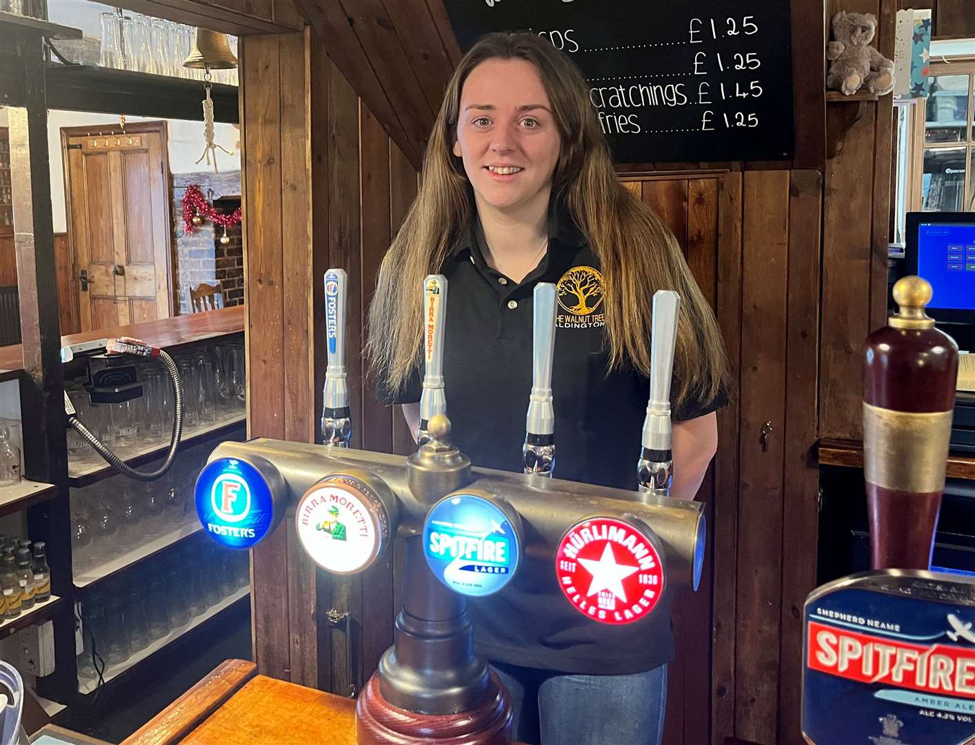 Hannah Scullion is the new landlady of The Walnut Tree in Aldington