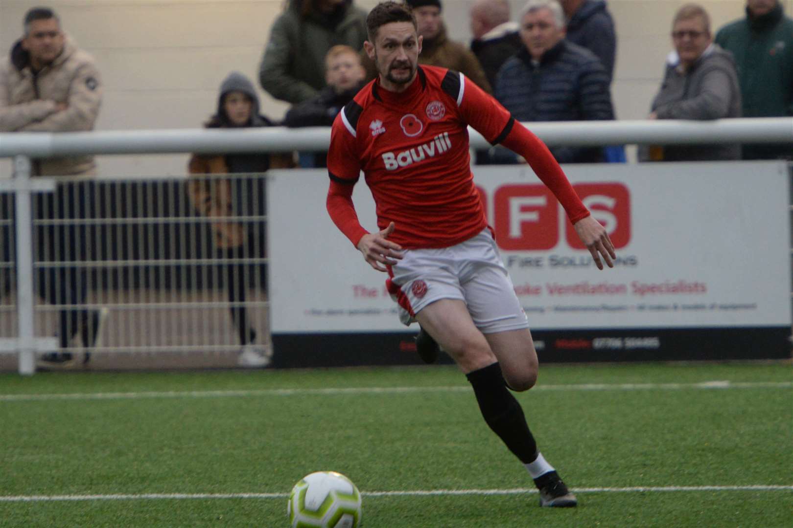 Chatham Town's Dan Bradshaw got the winner last weekend. Picture: Chris Davey