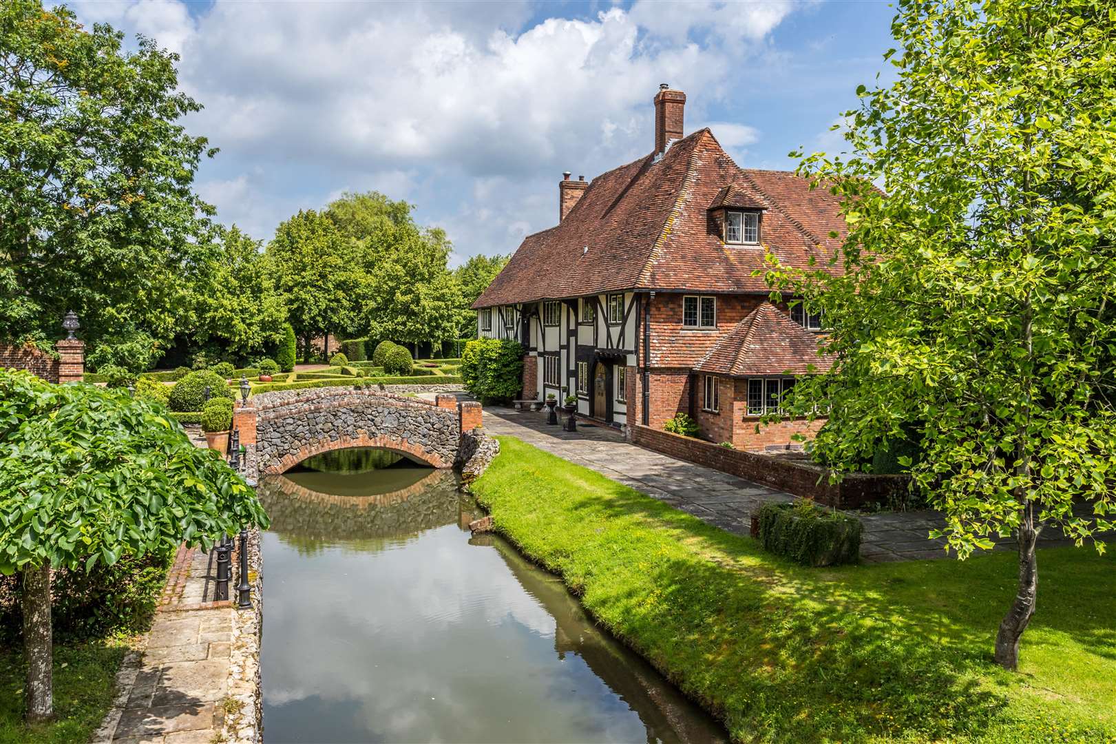 The are several bridges over the moat