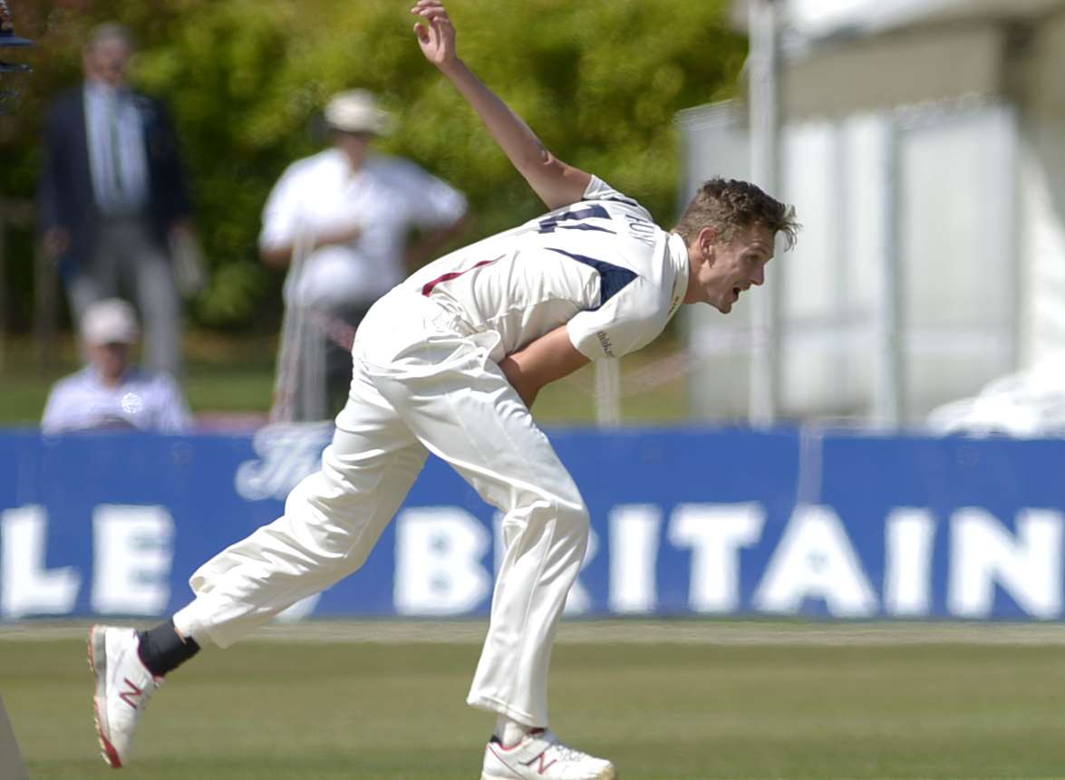 Matt Hunn in action against Essex at Tunbridge Wells Picture: Barry Goodwin