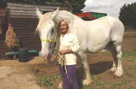 NARROW ESCAPE: Sharon Smith with Paul. Picture: JIM RANTELL