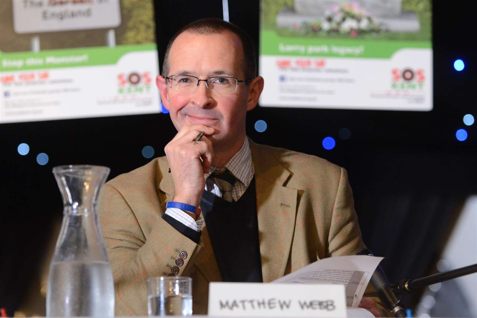 Stanford parish council chairman Matthew Webb, who chaired the meeting. Picture: Gary Browne