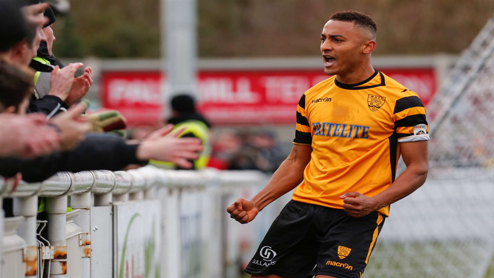 Maidstone winger Vas Karagiannis loves the club's fans Picture Matthew Walker