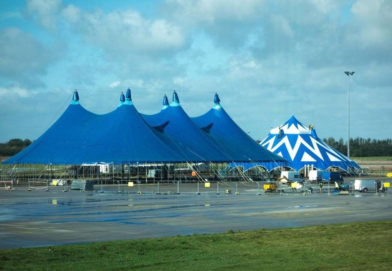 The festival will now go ahead in 2021 due to Covid-19. Pictured: The set up of last year's event