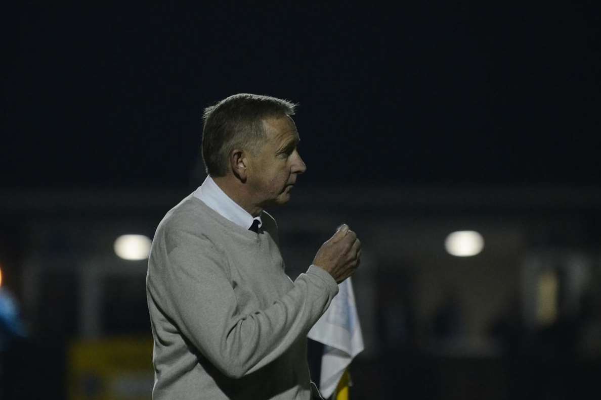 Margate manager Terry Brown saw his team beat Met Police 2-1 after captain Charlie Allen struck twice. Picture: Chris Davey