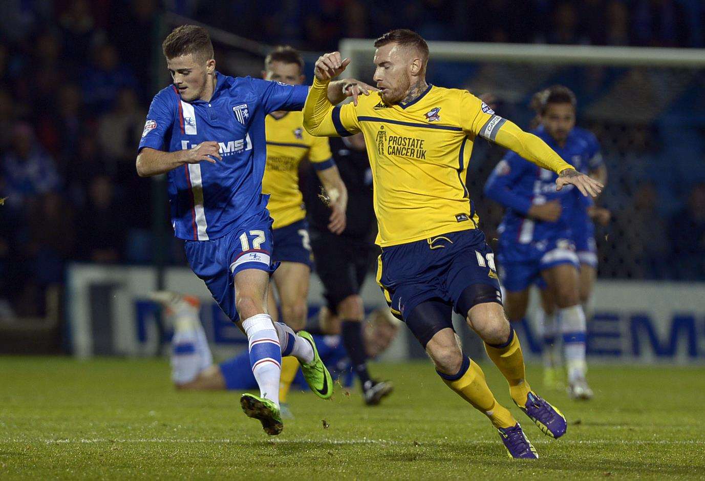 Jack King playing for Scunthorpe against Gillingham in 2015 Picture: Barry Goodwin