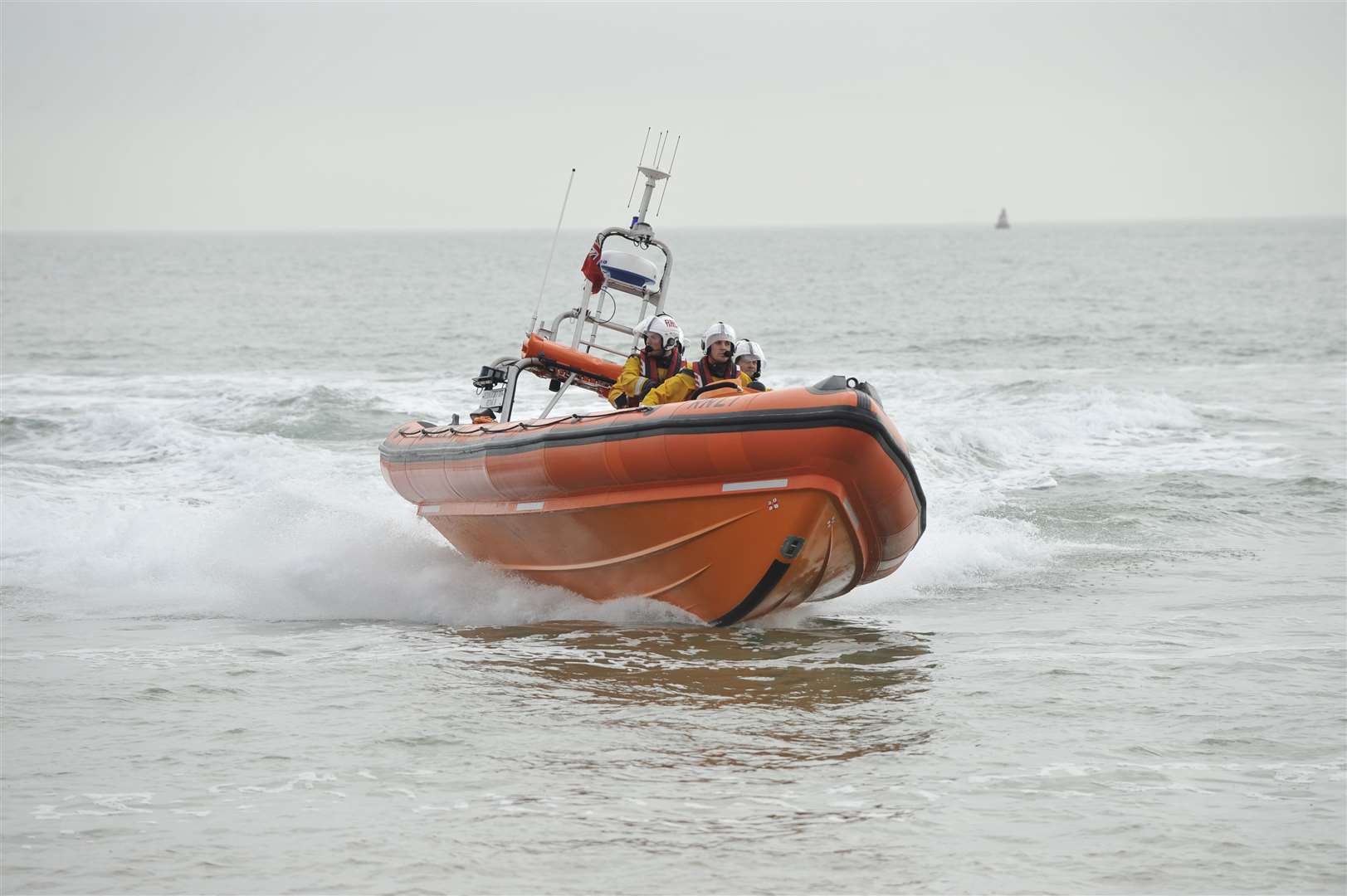 Walmer lifeboat in action. Stock Image.