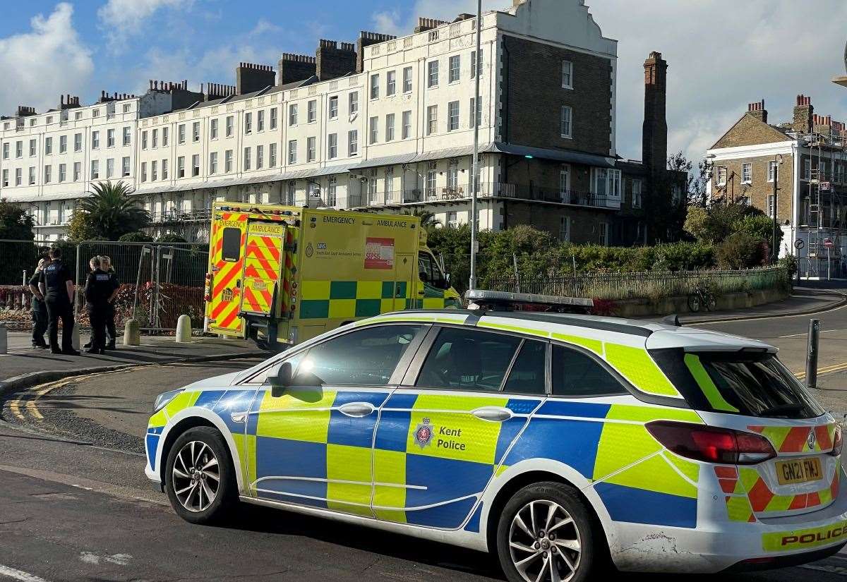 Emergency crews are in Military Road, Ramsgate after concerns were raised over a person's welfare