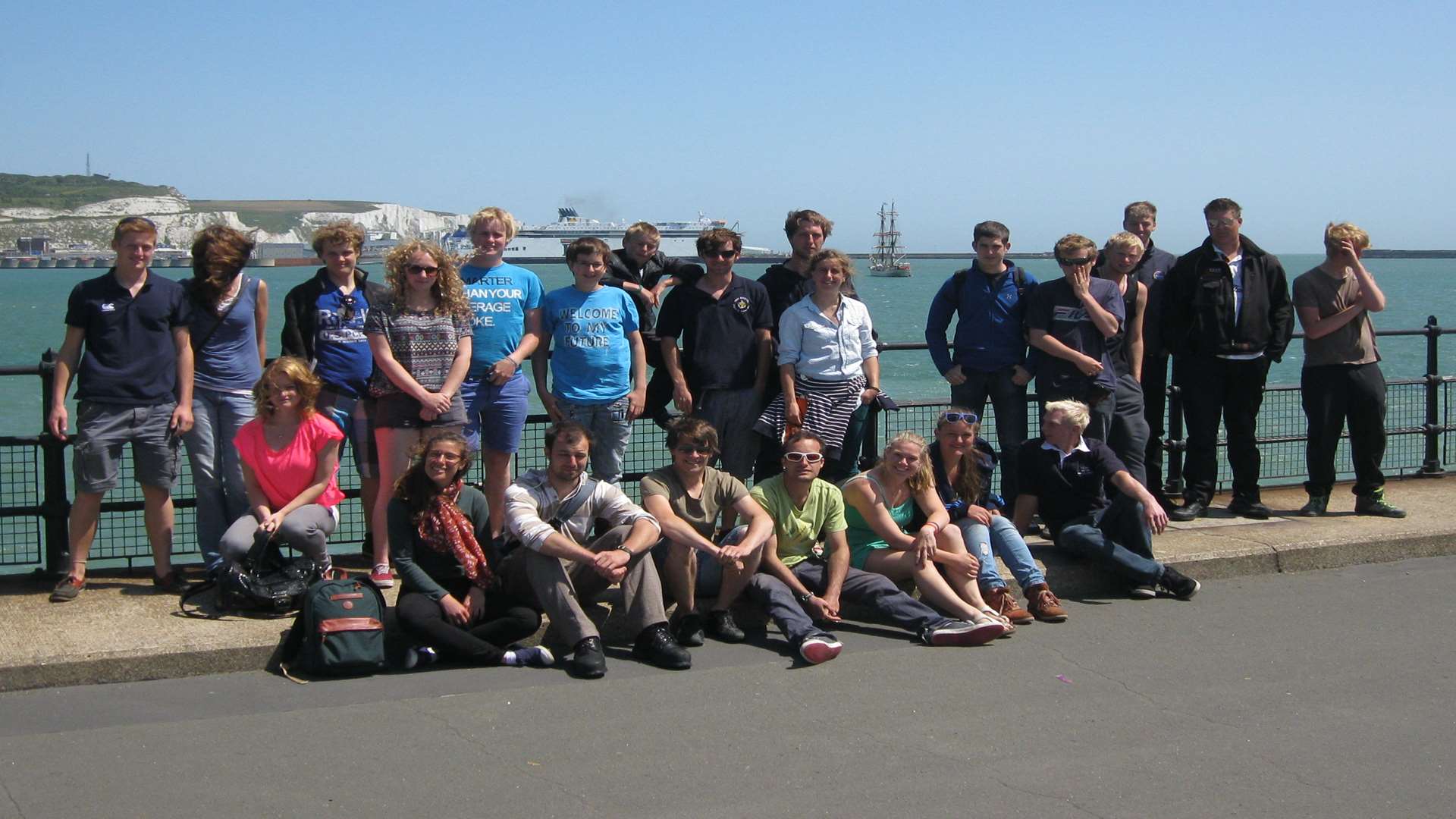 The crew of the Astrid at Dover. Photo by Horace Holyer.