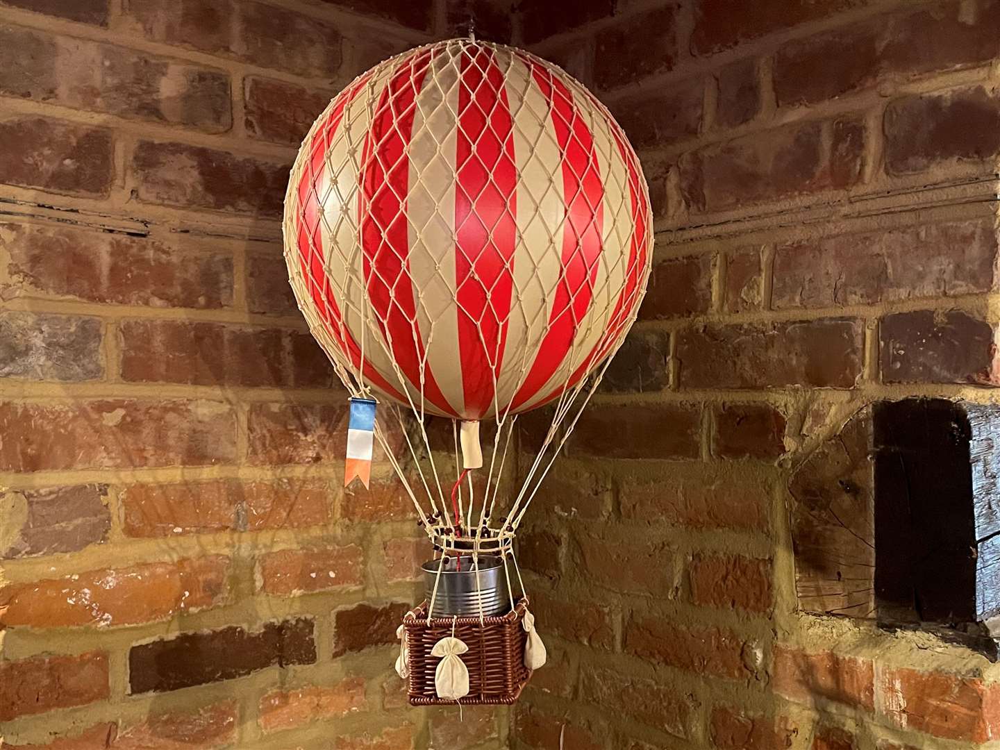 One cocktail will eventually be served in a floating hot air balloon