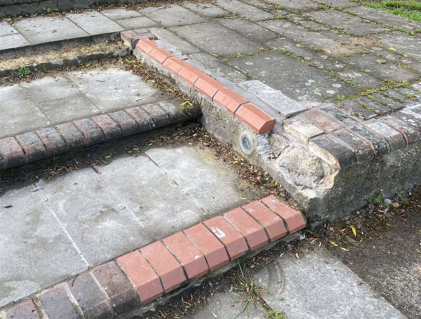 Two section of the amphitheatre repaired