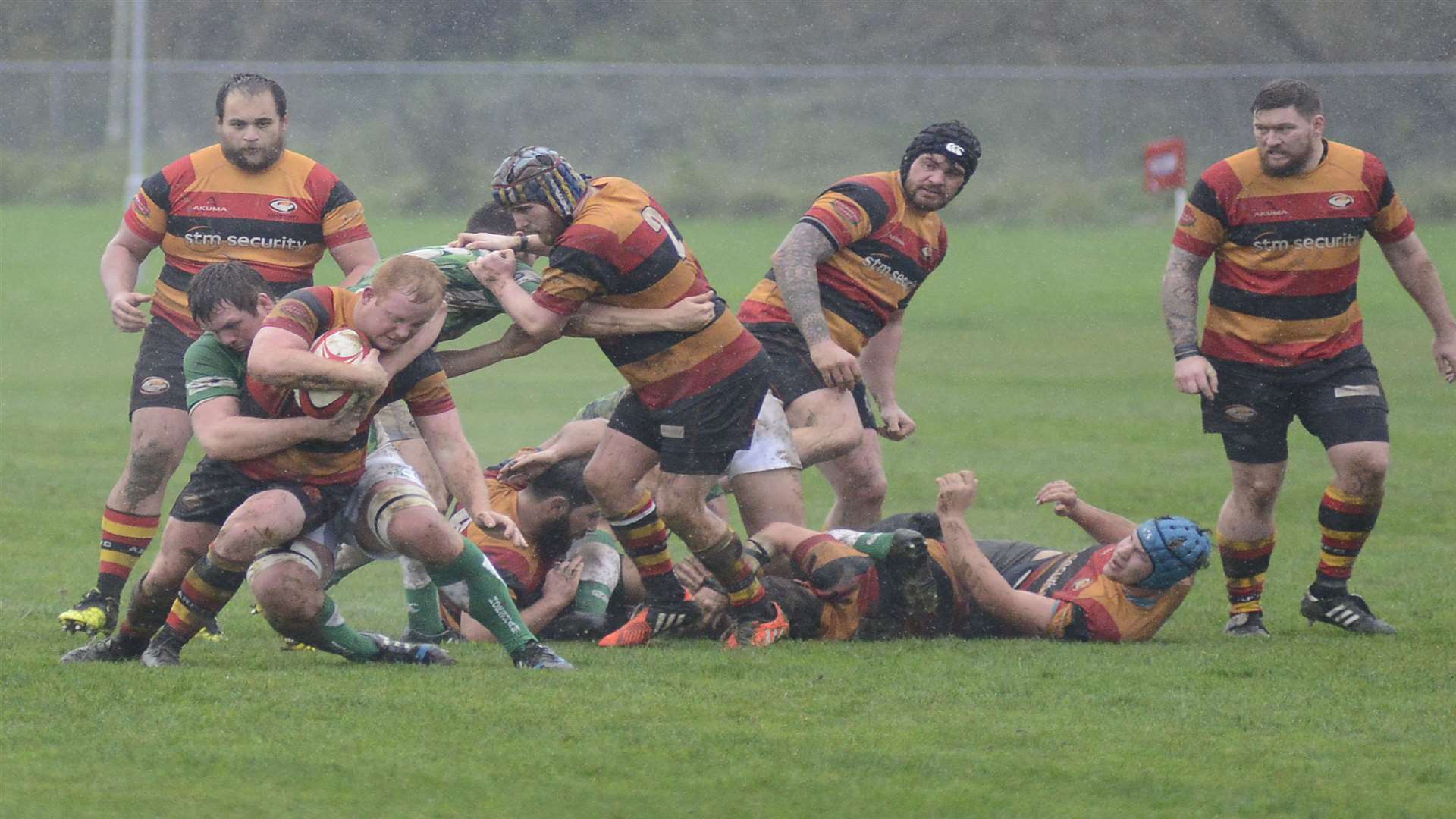 Ashford (yellow shirts) were relegated after losing every league game last season