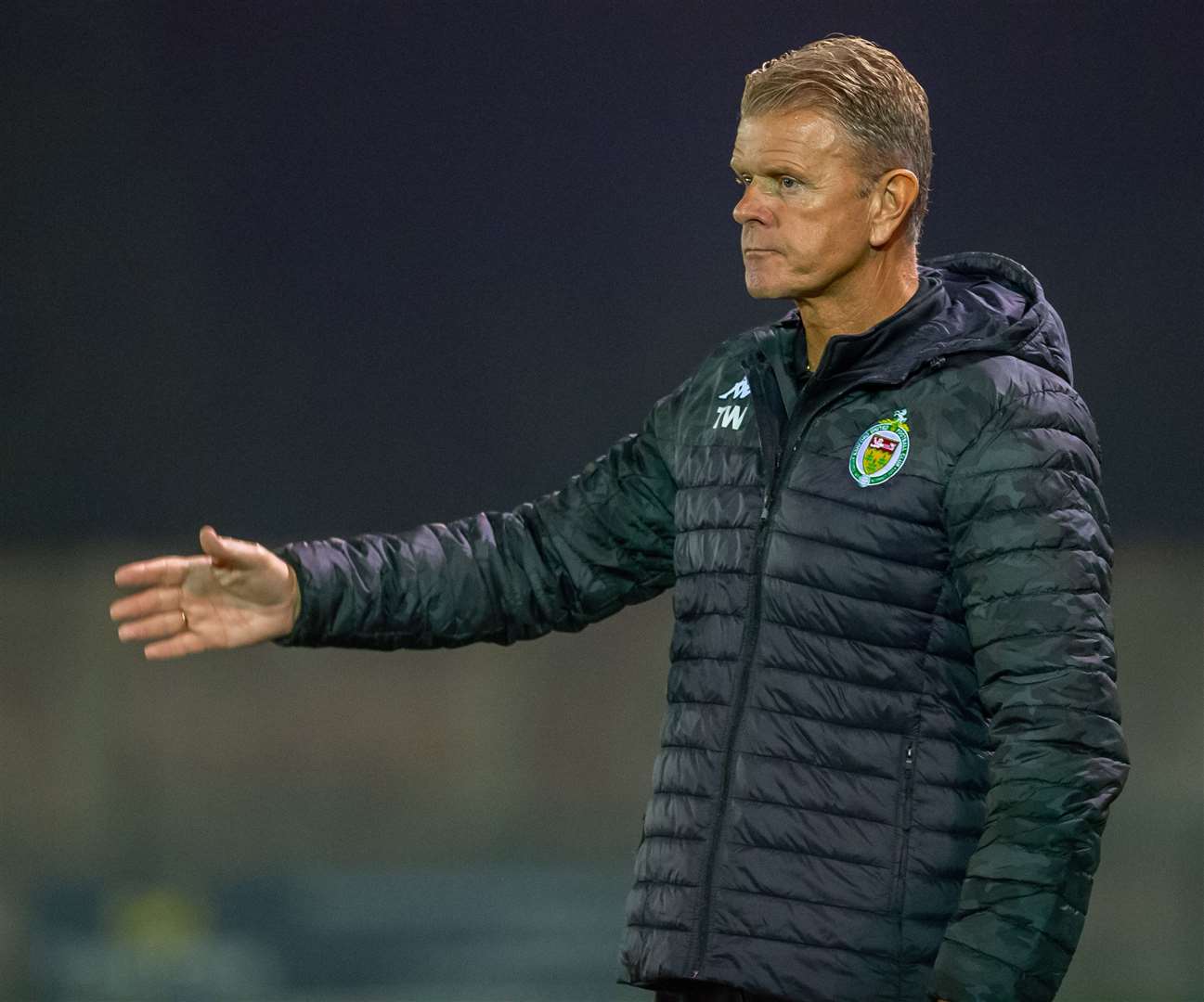 Ashford United manager Tommy Warrilow. Picture: Ian Scammell