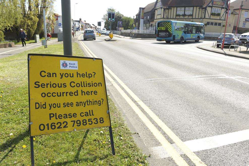 The junction of London Road and Maidstone Road, Rainham