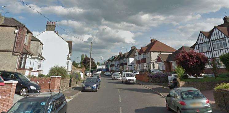 The blaze broke out in a home in Vale Road, Northfleet