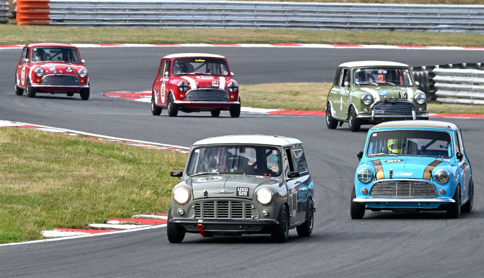 Mini master Bill Sollis, from Hildenborough, finished seventh in the second Sanwa Trophy race in Nick Paddy’s unique Mini Van. Picture: Simon Hildrew